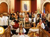 El XLIII Festival Folklórico Internacional de Extremadura visita el ayuntamiento
